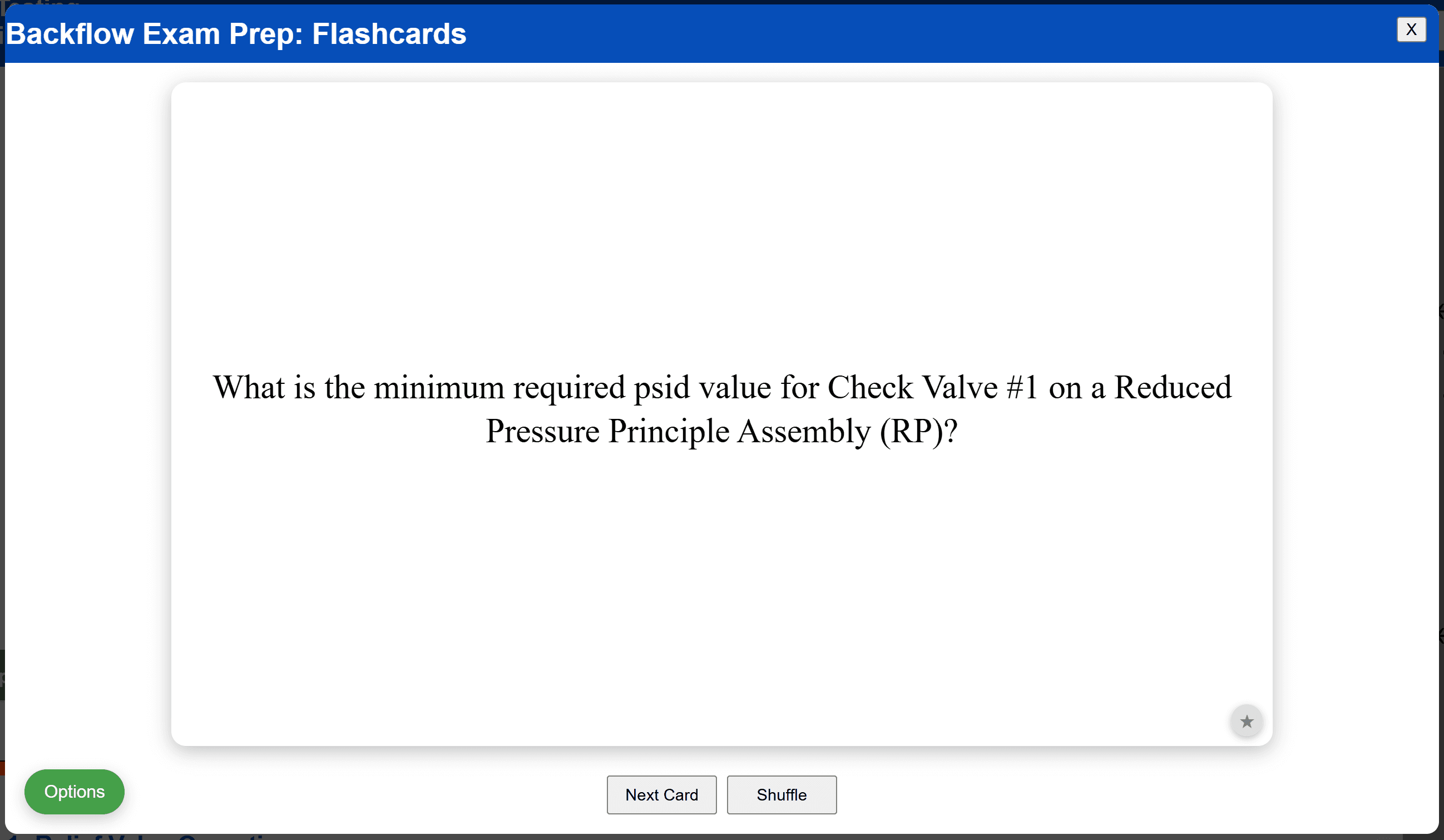 Backflow Testing Simulator for ABPA & AWWA Certification Exam